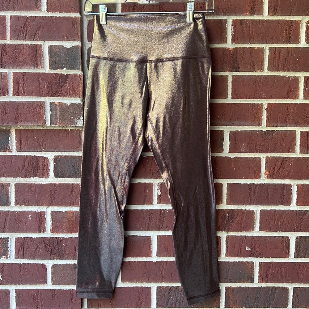 Lululemon Align high rise 25 in inseam metallic leggings